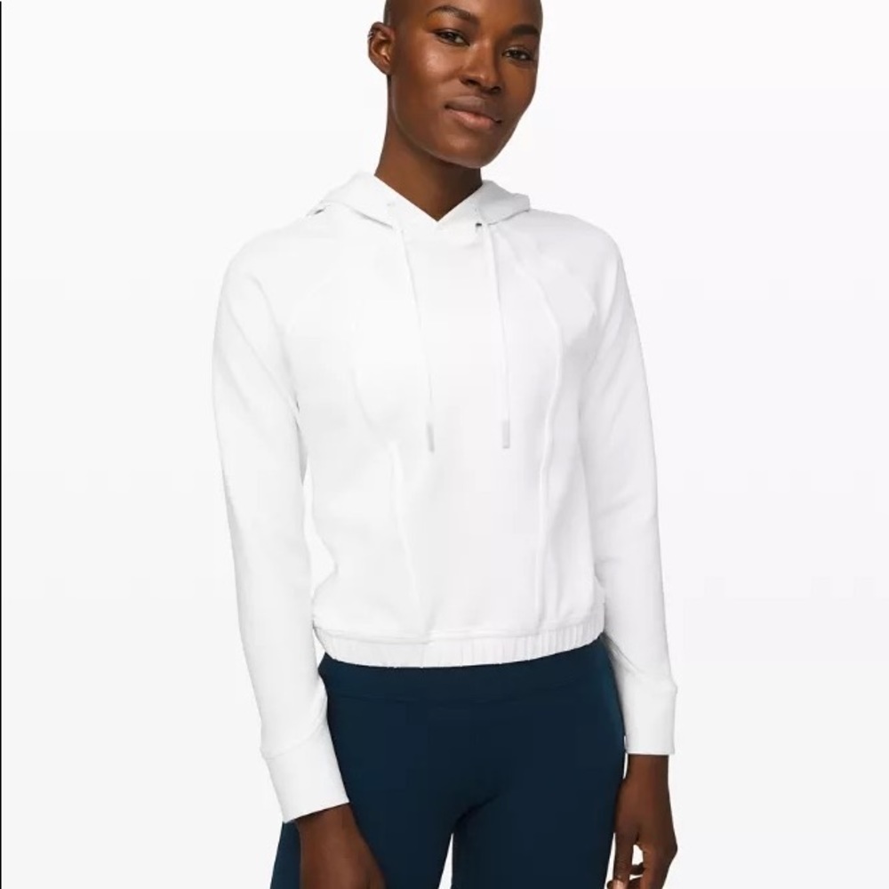 Lululemon Never Still Pullover Hoodie (White Size 8)